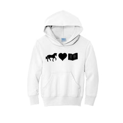 Stockhands Horses For Healing - Port & Company® Youth Core Fleece Pullover Hooded Sweatshirt