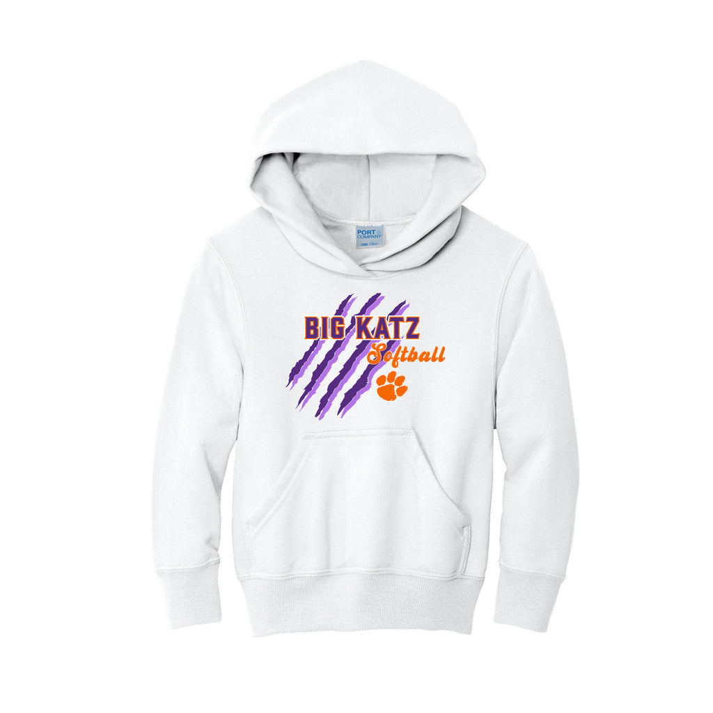 Big Katz Softball - Port & Company® Youth Core Fleece Pullover Hooded Sweatshirt