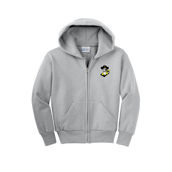 Ridgeview Middle School - Port & Co™ Youth Core Fleece Full-Zip Hooded Sweatshirt