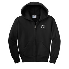 New Way - Port & Co™ Youth Core Fleece Full-Zip Hooded Sweatshirt