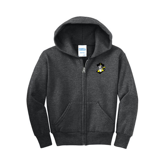 Ridgeview Middle School - Port & Co™ Youth Core Fleece Full-Zip Hooded Sweatshirt