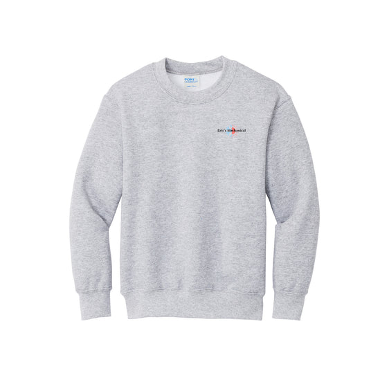 Eric's Mechanical - Port & Company® Youth Core Fleece Crewneck Sweatshirt