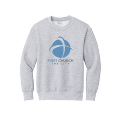 First Church The City - Port & Co™ Youth Core Fleece Crewneck Sweatshirt