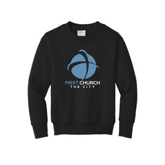 First Church The City - Port & Co™ Youth Core Fleece Crewneck Sweatshirt