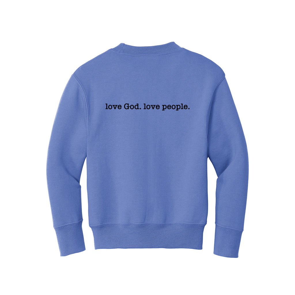 New Way - Port & Co™ Youth Core Fleece Crewneck Sweatshirt