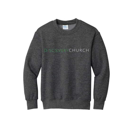 Discovery Church - Port & Company® Youth Core Fleece Crewneck Sweatshirt