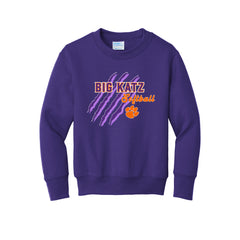 Big Katz Softball - Port & Company® Youth Core Fleece Crewneck Sweatshirt