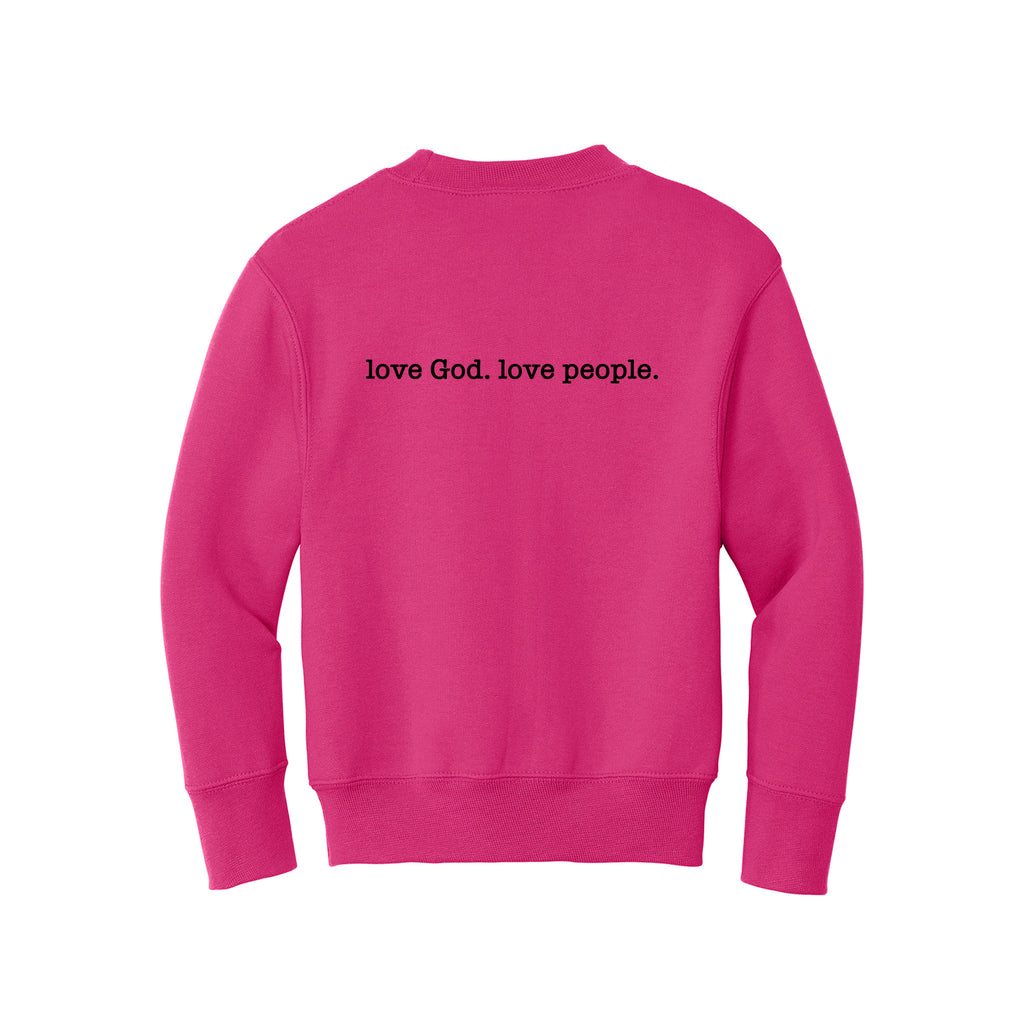 New Way - Port & Co™ Youth Core Fleece Crewneck Sweatshirt