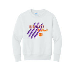 Big Katz Softball - Port & Company® Youth Core Fleece Crewneck Sweatshirt
