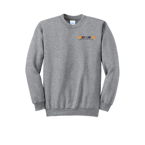 Jay-Car Construction - Port & Company® Essential Fleece Crewneck Sweatshirt FRONT & BACK