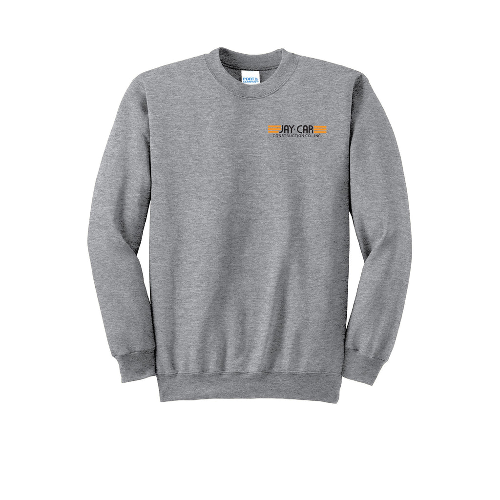 Jay-Car Construction - Port & Company® Essential Fleece Crewneck Sweatshirt LEFT CHEST
