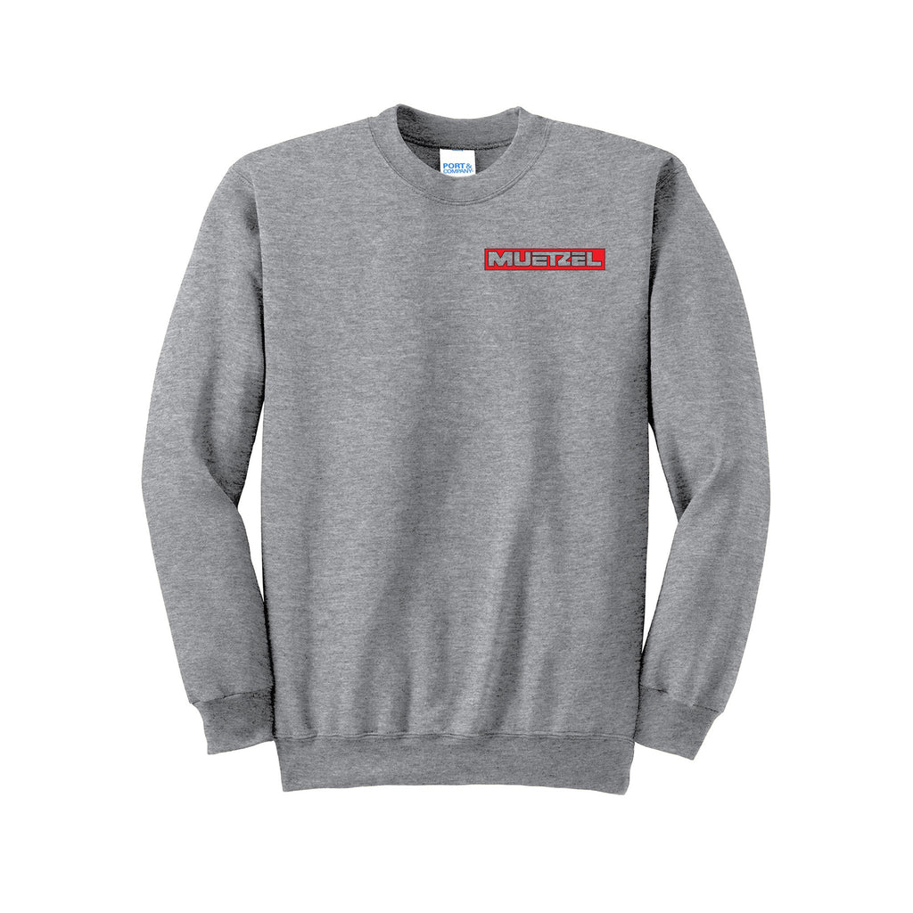 Muetzel - Port & Company® Essential Fleece Crewneck Sweatshirt FRONT ONLY