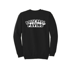 Roese Bros. Paving - Port & Company® Essential Fleece Crewneck Sweatshirt FRONT & BACK