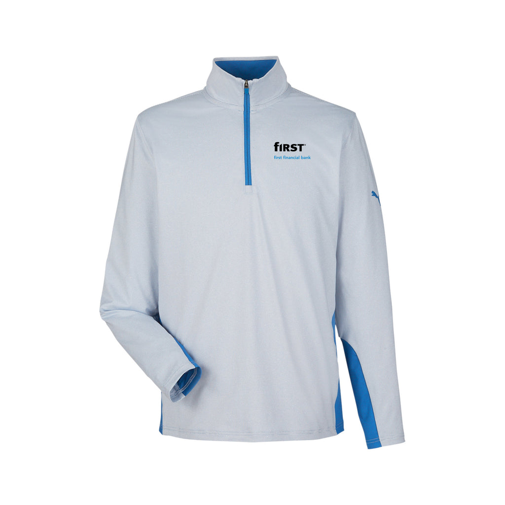 First Financial - Puma Golf - Mesa Stripe Quarter-Zip Pullover