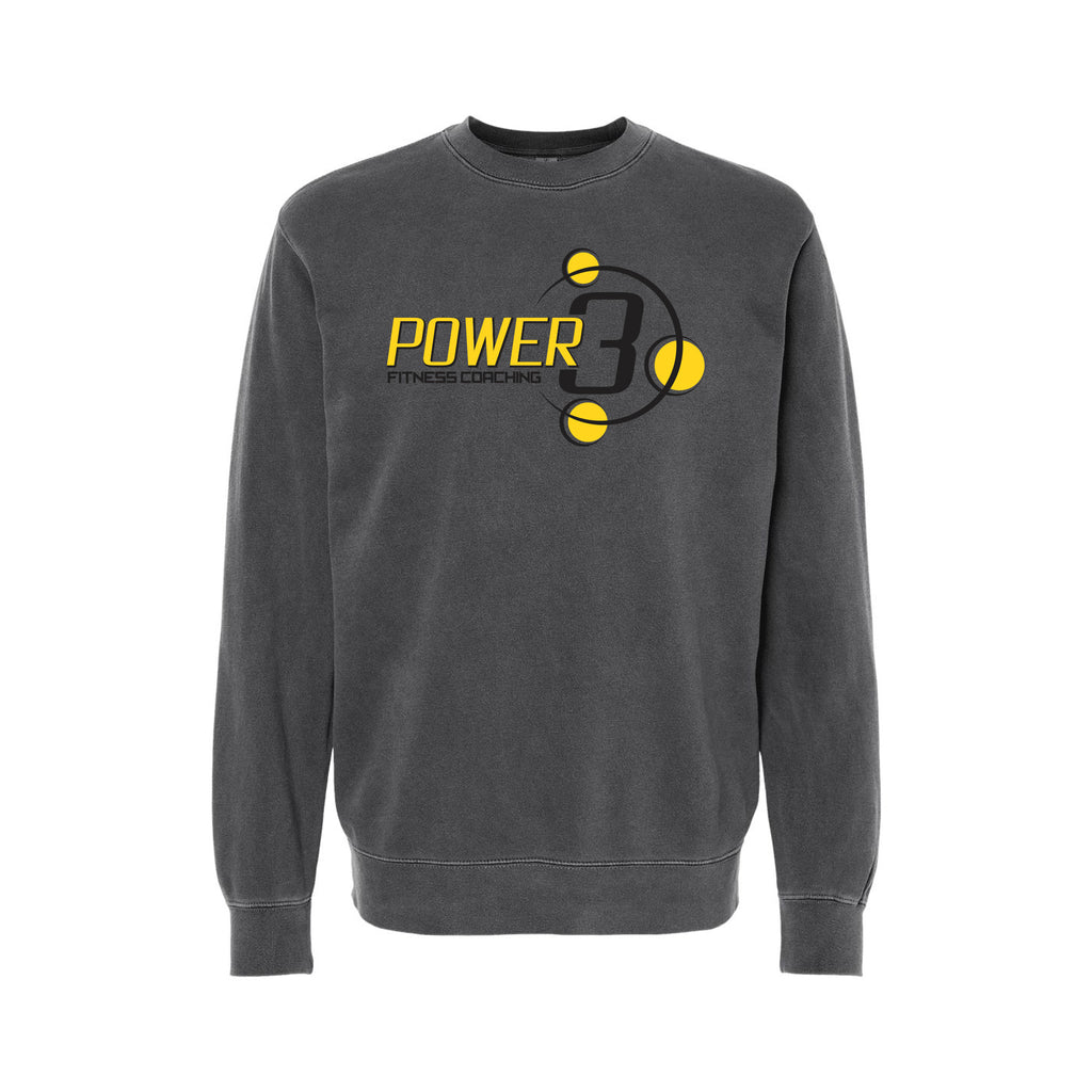 Power 3 - Independent Trading Co. - Midweight Pigment-Dyed Crewneck Sweatshirt