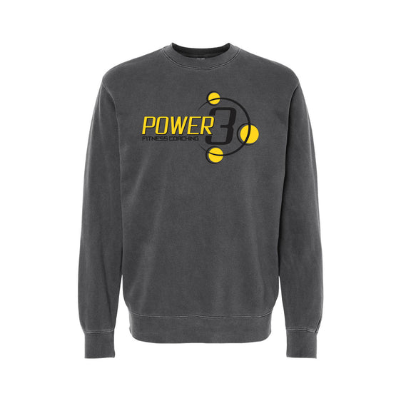 Power 3 - Independent Trading Co. - Midweight Pigment-Dyed Crewneck Sweatshirt