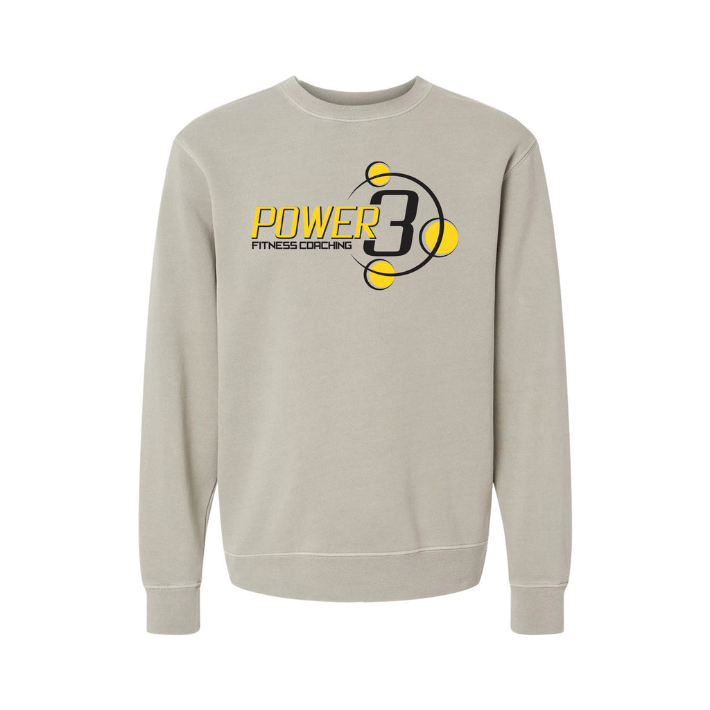 Power 3 - Independent Trading Co. - Midweight Pigment-Dyed Crewneck Sweatshirt