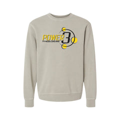 Power 3 - Independent Trading Co. - Midweight Pigment-Dyed Crewneck Sweatshirt