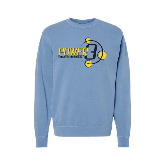 Power 3 - Independent Trading Co. - Midweight Pigment-Dyed Crewneck Sweatshirt