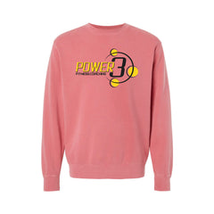 Power 3 - Independent Trading Co. - Midweight Pigment-Dyed Crewneck Sweatshirt
