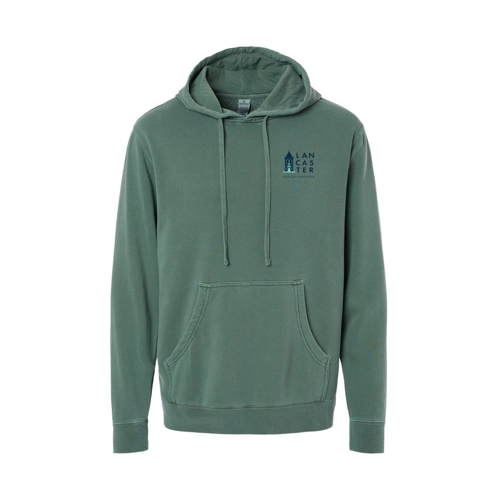 City of Lancaster - Unisex Midweight Pigment-Dyed Hooded Sweatshirt