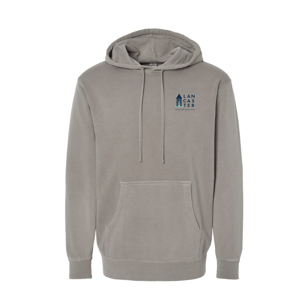 City of Lancaster - Unisex Midweight Pigment-Dyed Hooded Sweatshirt