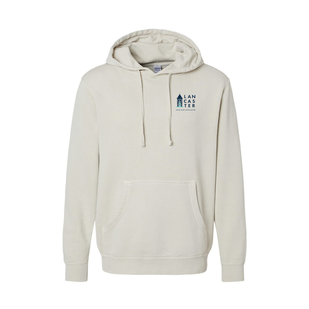 City of Lancaster - Unisex Midweight Pigment-Dyed Hooded Sweatshirt