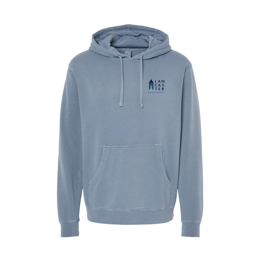 City of Lancaster - Unisex Midweight Pigment-Dyed Hooded Sweatshirt