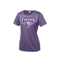 Pickerington Central Golf - Sport-Tek® Ladies Heather Contender™ Scoop Neck Tee