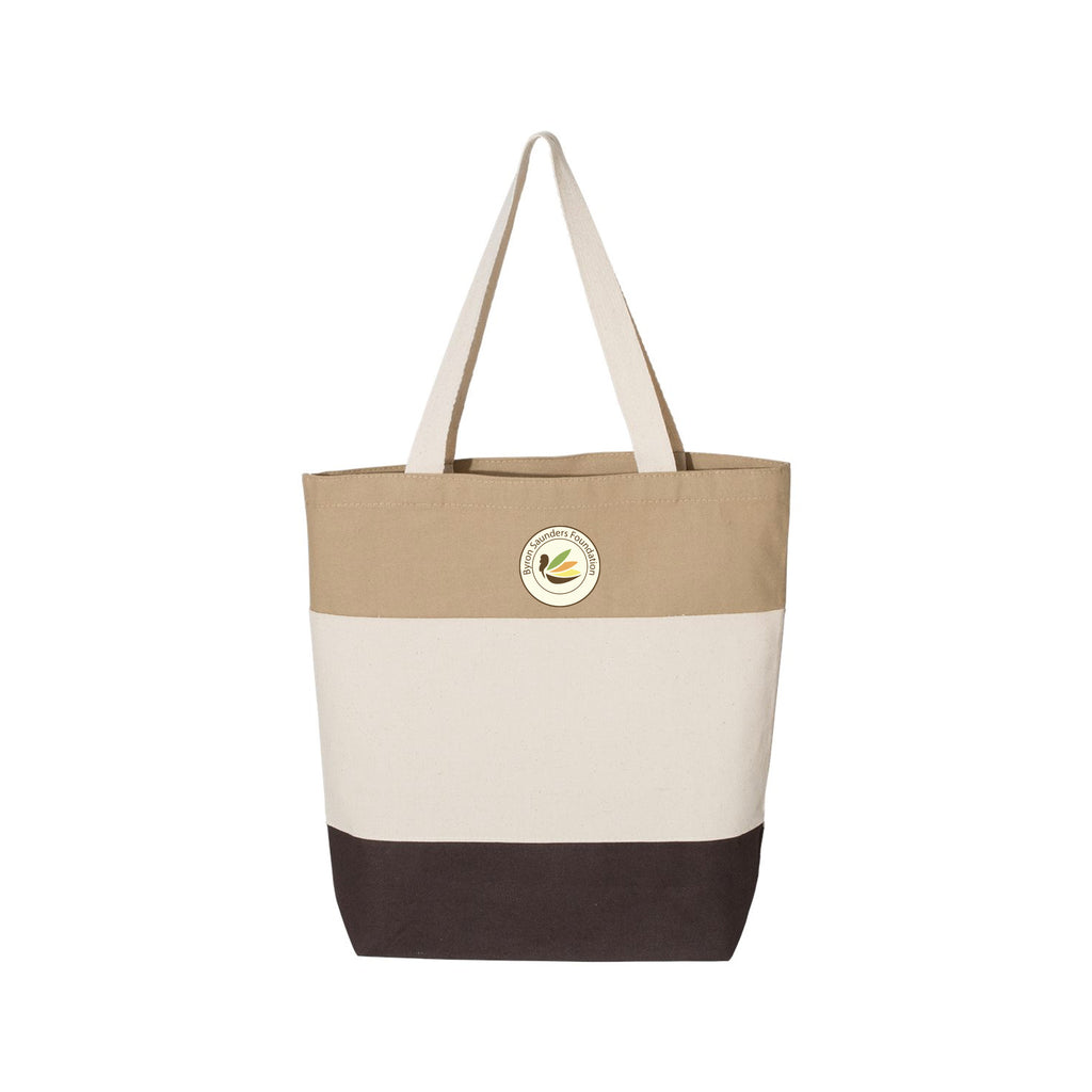 Byron Saunders Foundation - Q-Tees - 11L Tri-Color Tote