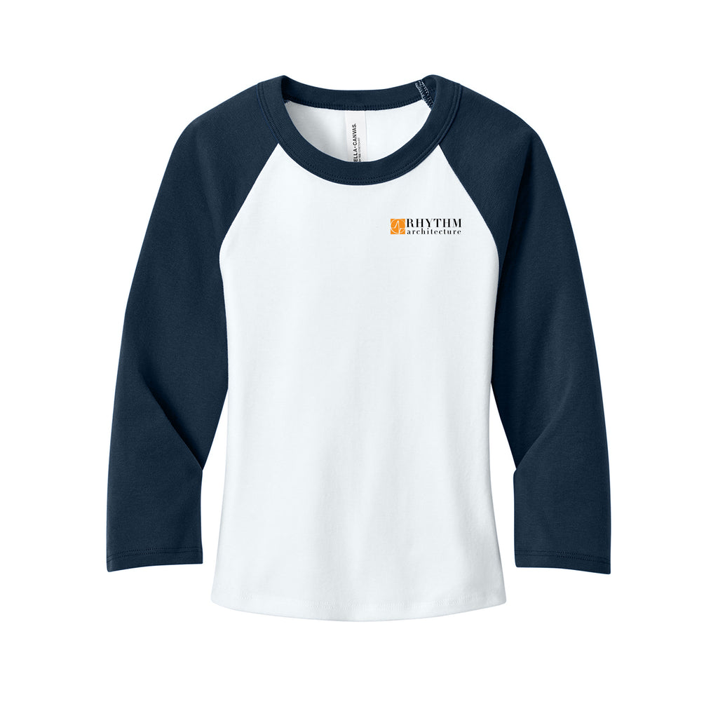 Rhythm Architecture - BELLA+CANVAS® Women’s Micro Rib 3/4 Raglan Baby Tee