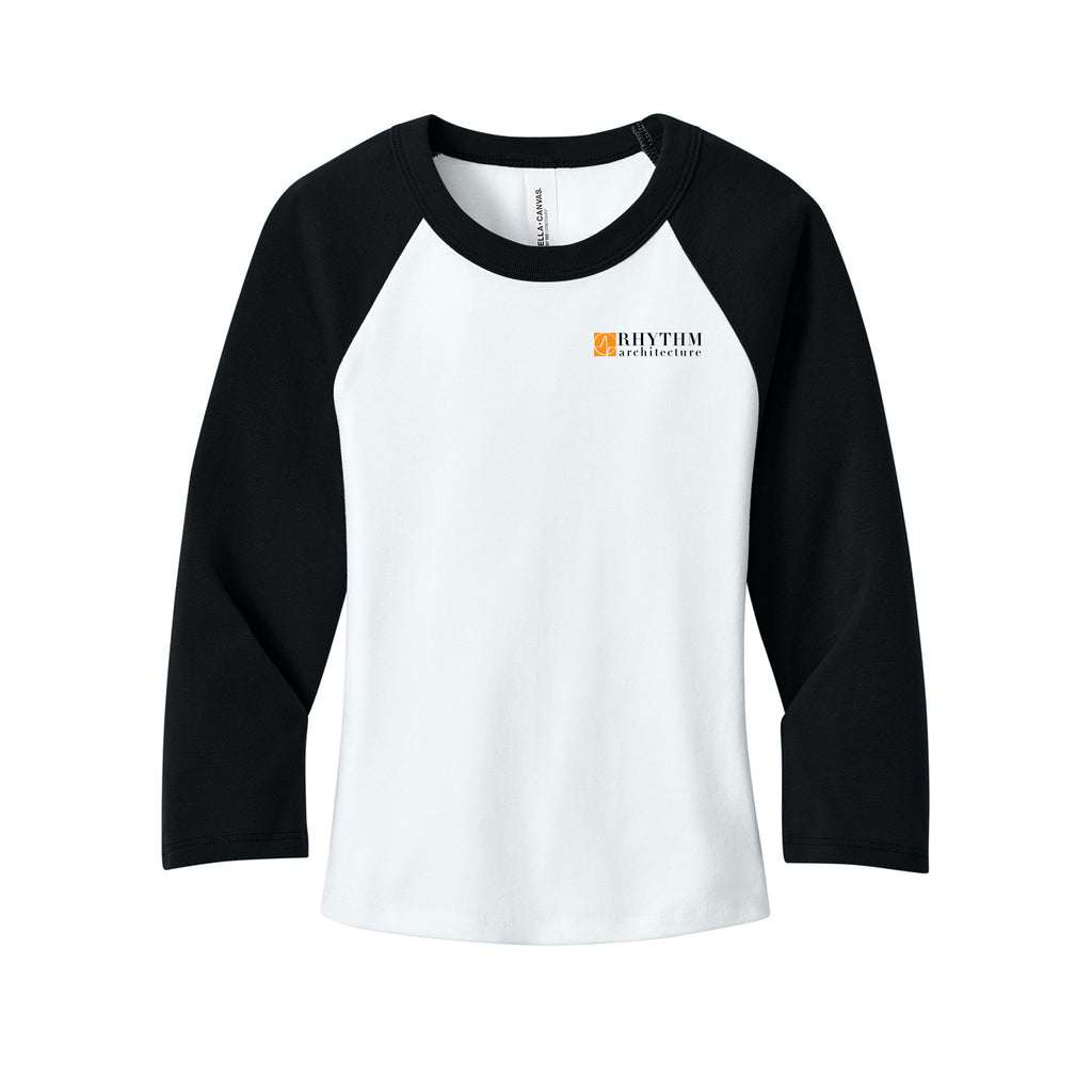 Rhythm Architecture - BELLA+CANVAS® Women’s Micro Rib 3/4 Raglan Baby Tee