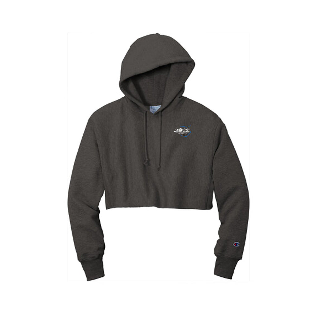 CASS - Champion® Women’s Reverse Weave® Cropped Cut-Off Hooded Sweatshirt