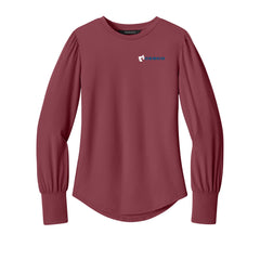 CEBCO - Mercer+Mettle® Women’s Stretch Jersey Long Sleeve Blouson Top