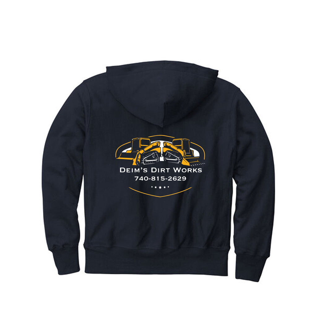 Deim's Dirt Works - Champion® Reverse Weave® Hooded Sweatshirt