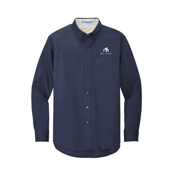 M/I Title - Port Authority Long Sleeve Easy Care Shirt