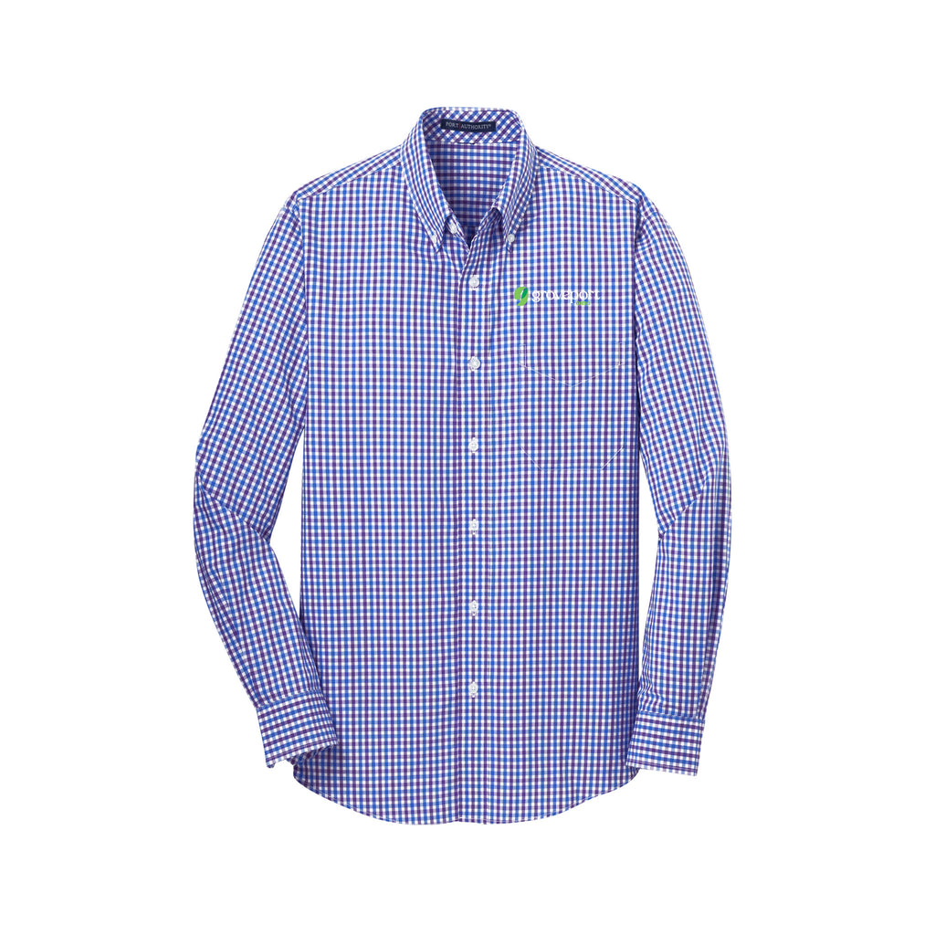 Groveport Municipal - Port Authority® Long Sleeve Gingham Easy Care Shirt