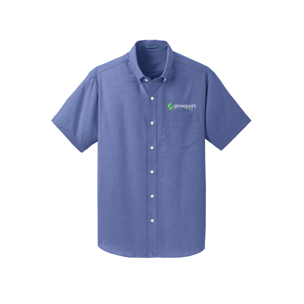 Groveport B&Z - Port Authority® Short Sleeve SuperPro™ Oxford Shirt