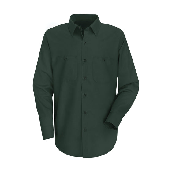 B-TEK - Long Sleeve Wrinkle-Resistant Cotton Work Shirt