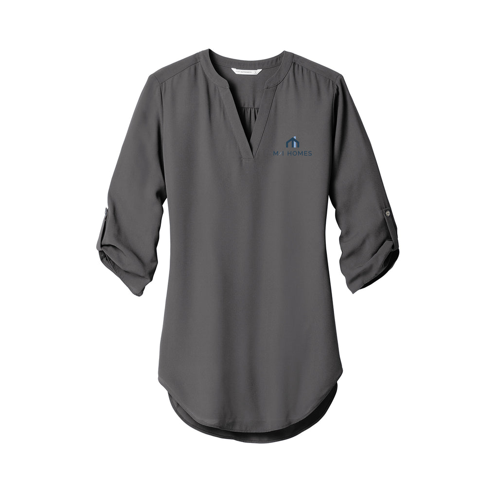 M/I Homes - Port Authority Ladies 3/4-Sleeve Tunic Blouse