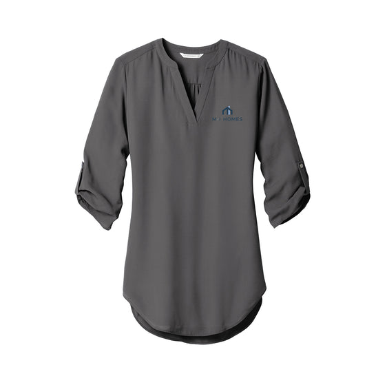 M/I Homes - Port Authority Ladies 3/4-Sleeve Tunic Blouse