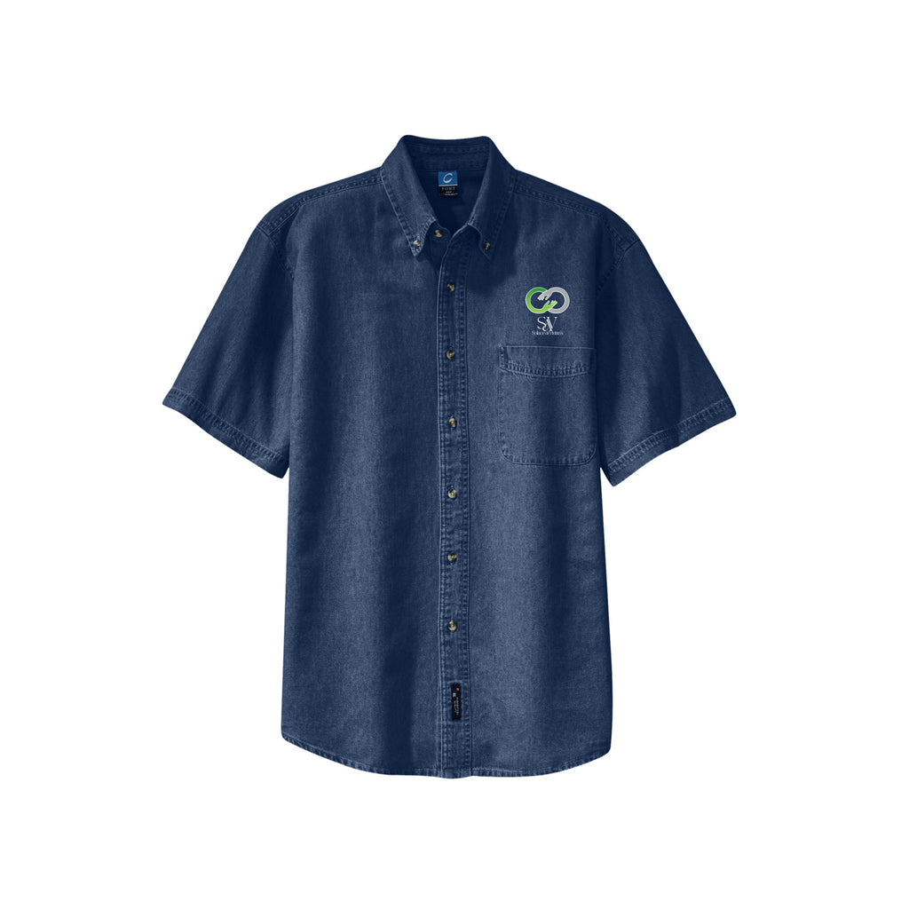 Solace at Vivians - Port & Company® - Short Sleeve Value Denim Shirt