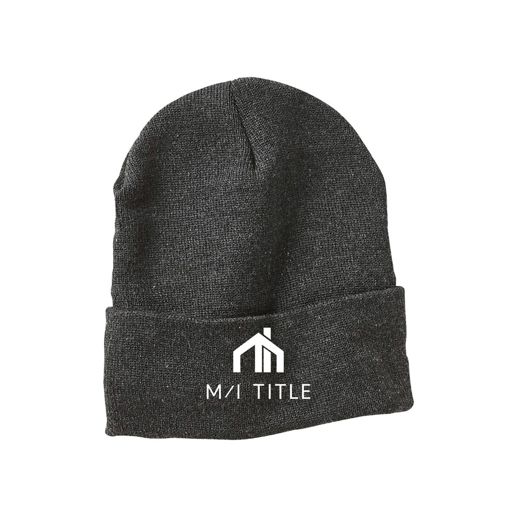 M/I Title - 12" Fleece Lined Cuffed Beanie