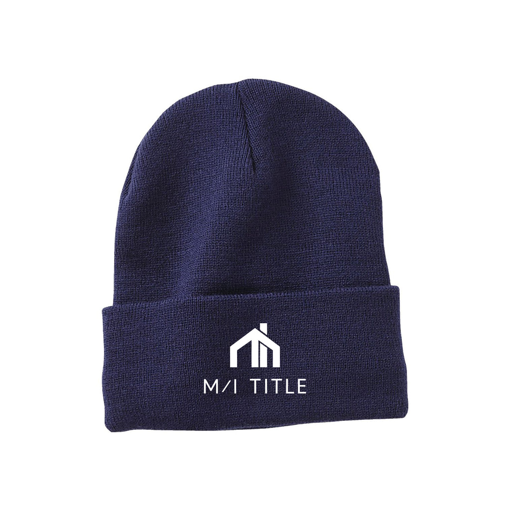 M/I Title - 12" Fleece Lined Cuffed Beanie