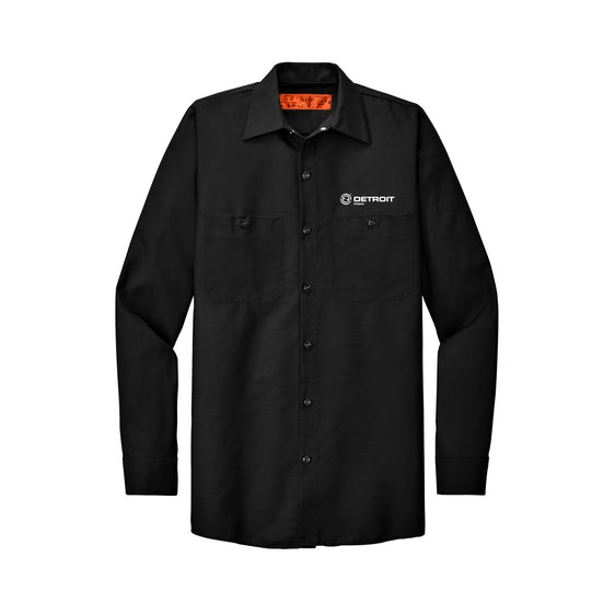 Detroit Diesel Managers - Red Kap® Long Sleeve Industrial Work Shirt