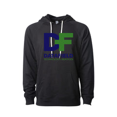 Datafield Technology Services - Unisex Icon Lightweight Loopback Terry Hooded Sweatshirt