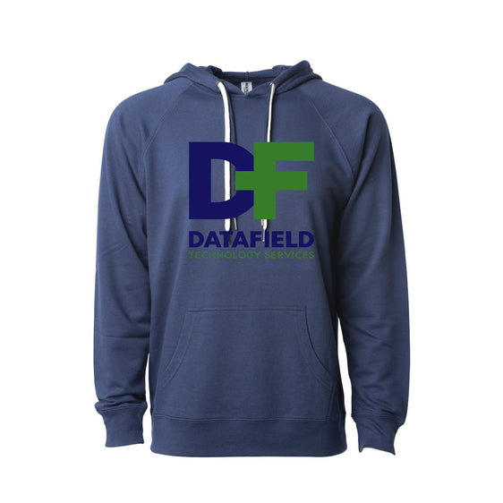 Datafield Technology Services - Unisex Icon Lightweight Loopback Terry Hooded Sweatshirt