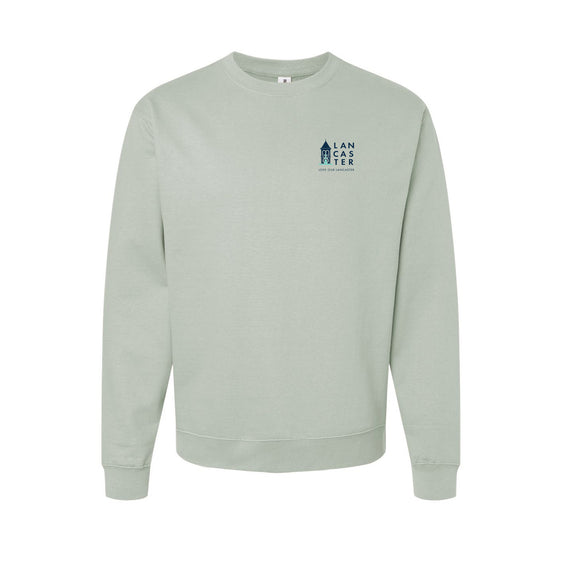 City of Lancaster - Unisex Midweight Crewneck Sweatshirt - Left Chest