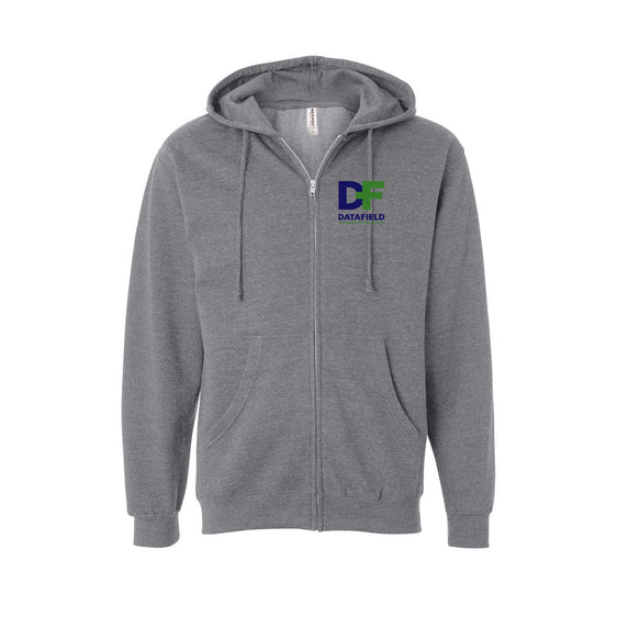 Datafield Technology Services - Unisex Midweight Full-Zip Hooded Sweatshirt