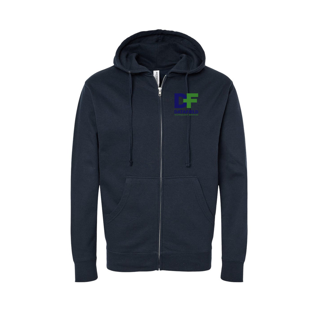 Datafield Technology Services - Unisex Midweight Full-Zip Hooded Sweatshirt